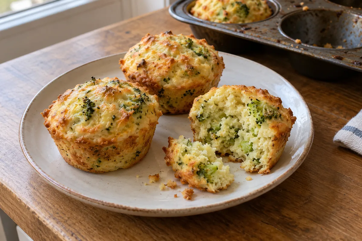 Little broccoli & cheese muffins