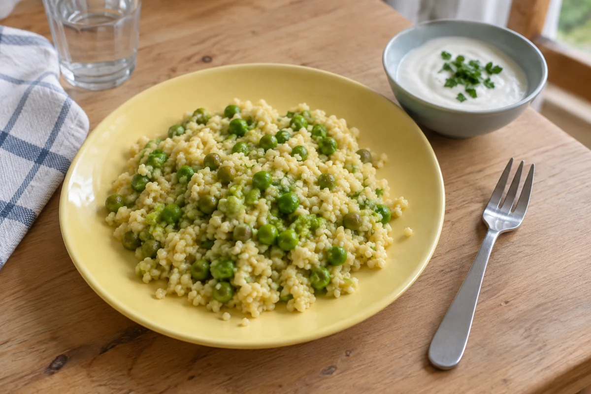 Creamy pea millet